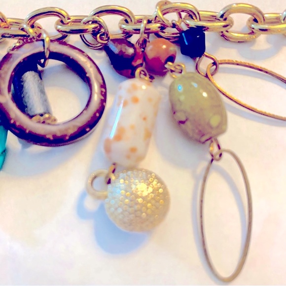 Women’s Statement Necklace Gold-tone Colorful Party Date Night Church Office - Picture 8 of 12